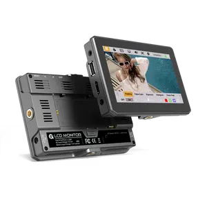 נייד מיני 5 אינץ 1080P מגע מסך HD-MI 3D-LUT עליון מצלמה T5