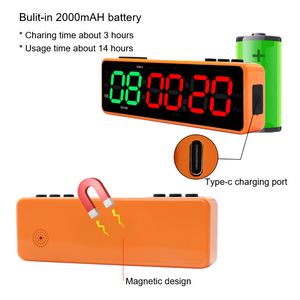 Temporizador de <span class=keywords><strong>Intervalos</strong></span> Magnético Portátil Mini LED de YIZHI, Venta al por Mayor de Fábrica, para Gimnasio en Casa, Garaje, Sala de Yoga - Product Image 4