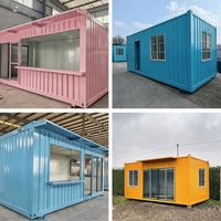 Maison conteneur moderne et contemporaine de 20 pieds, en kit, durable et légère, installation facile pour hôtels, bureaux, hôpitaux