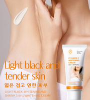 Crème Blanchissante pour Aisselles Noires à la Vitamine C, Traitement Coréen 60g, Pommade Rafraîchissante pour les Aisselles