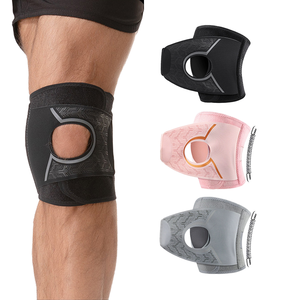 Ginocchiera Regolabile con Stabilizzatori Laterali, Supporto per Rotula, Assorbimento degli Urti, Fascia per Ginocchio per Recupero da Infortuni Sportivi # HX-148 - Product Image 1