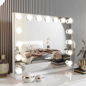 15 ampoules Smart Touch forme carrée 3 couleurs miroir lumineux brillant diamant cristal miroir Hollywood maquillage miroir avec lumières - Product Image 3