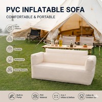 Canapé gonflable professionnel de taille double en PVC avec impression personnalisée