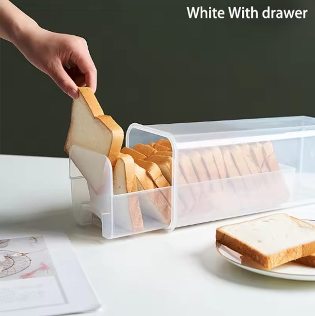 ฝาปิดสีขาวพร้อมลิ้นชัก