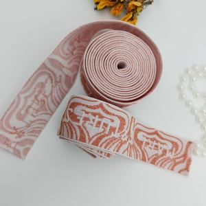 Cinta Elástica Suave de Jacquard Estampada, Tejida y de Punto, de 38mm, con Borde de Nylon, Banda Elástica para Ropa Interior, Cinta Lisa y Cómoda - Product Image 4