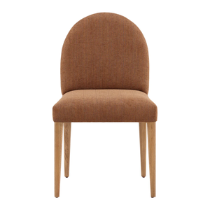 Chaises de salle à manger nordiques modernes en bois massif avec assise rembourrée, lot de 2 - Product Image 2