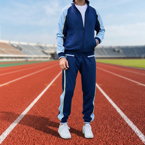 Custom Logo Bulk Unisex Casual Winter Lightweight Quick Dry <b>Elastic</b> <b>Waist</b> Polyester/Cotton Jogger Sportswear Men's Tracksuit - Product Image 2