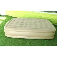 Matelas gonflable de haute qualité fabriqué en Chine, matelas gonflable pliable, matelas gonflable floqué populaire