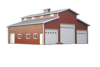 Entrepôt/Garage/Abri en structure métallique industrielle préfabriquée moderne, facile à construire, avec design léger et couleur personnalisable