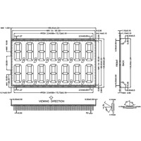 Werksverkauf 8,0 "7*2-stelliger Segment code LCD-Anzeige feld mit statischer 5,0 V weißer Hintergrund beleuchtung für Kraftstoffsp ender steuerung