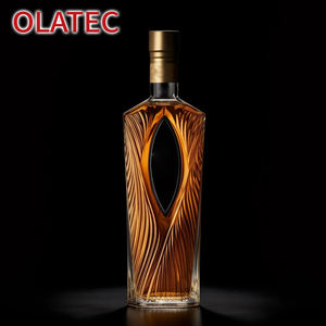<span class=keywords><strong>Bouteille</strong></span> en verre façonnée OLATEC avec traitements de surface complexes, motifs culturels pour spiritueux haut de gamme, vin et emballages cadeaux de luxe - Product Image 2