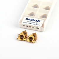 DESKAR 16ER 16IR thread inserts 1.0 ISO 1.25ISO 1.5ISO 1.75ISO LDC 2.0ISO 2.5ISO LDA carbide threading insert for hard steel