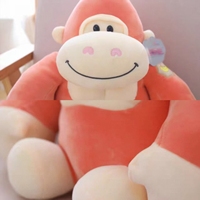 Peluche singe en tissu peluche haute densité, durable, coutures soignées, pour machine à griffes, lavable, texture douce, double couche