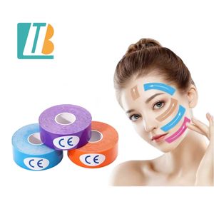 Pita kecantikan wajah, pita kinesiologi profesional, alat kecantikan untuk melembutkan keriput dan mengencangkan kulit, rekaman kinesiologi bernapas - Product Image 1