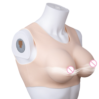 Prothèse artificielle faux soutien-gorge en silicone personnalisé sein grande taille body disponible portant des formes mammaires pour travestis