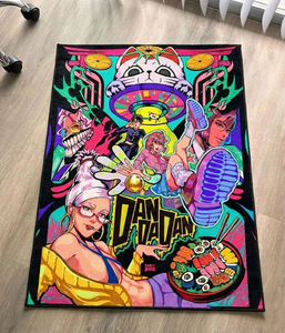 พรมปูพื้นลายการ์ตูนแบบทัฟต์ ดีไซน์ทันสมัย ผลิตจากโพลีเอสเตอร์ รับสั่งทำตามแบบ พรมลายอนิเมะ ซักได้ รูปทรงสี่เหลี่ยมผืนผ้า สำหรับตกแต่งบ้าน - Product Image 2