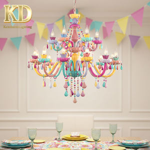 Plafonnier en verre coloré Macarone pour enfants, décoration chaleureuse et confortable, <span class=keywords><strong>lustre</strong></span> en cristal pour enfants - Product Image 1