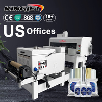 Pour Kingjet Professional 60cm DTF Imprimante T-shirt à jet d'encre I3200 Machine à 4 têtes avec Shaker Dryer Petite taille A2/A3 Nouveau 1 an Warr