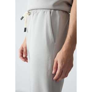 Conjunto Deportivo de Algodón Stone para Hombre, Corte Holgado, Informal, Transpirable, Ropa Deportiva Básica, Estilo Adulto - Product Image 4