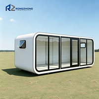 Maison préfabriquée Apple Cabin, assemblage rapide, maison mobile en conteneur pour complexe hôtelier, camping, séjour en famille