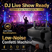 Machine à confettis électrique DMX en gros pour mariages, fêtes, spectacles DJ, scènes et festivals