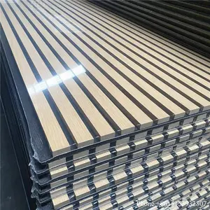 Tiange Pet Panel tường gỗ Veneer slat akupanel trang trí Bảng âm thanh Bảng điều khiển âm thanh bằng gỗ cho tường