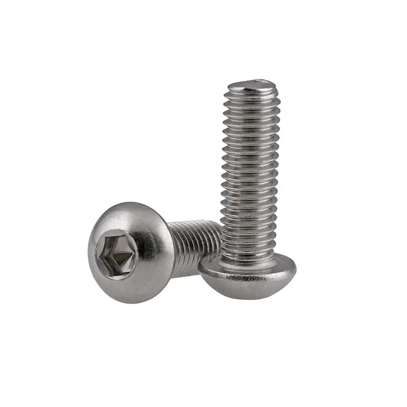 304 stainless steel American standard British half round head hexagonal machine screw cup head screw 6 # -32