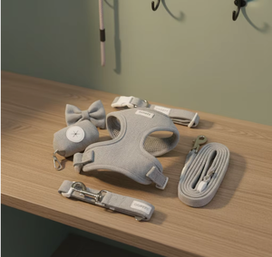 <span class=keywords><strong>2026</strong></span>年新作カスタム高級ファッションナイロン製犬用ハーネスセット、調節可能なオリジナルロゴ入り、ノープルで快適な犬用首輪とリード - Product Image 3