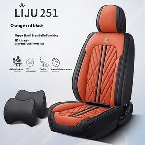 Evrensel Nappa deri araba koltuk minderi kapak dört mevsim tam Surround yumuşak yeni araba klozet kapağı Model X için - Product Image 3