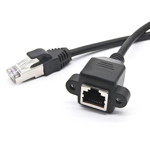 Tùy chỉnh Cat6 lắp ráp cáp, RJ45 nối cáp nam nữ, cáp mở rộng với vít Bảng điều chỉnh núi dây nịt - Product Image 3