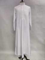 Vêtements islamiques pour la prière du Ramadan pour hommes, robe blanche de Chine 3X, couleurs assorties, respirante, prête pour l'été, expédition rapide