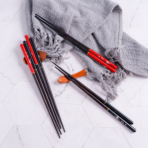 Baguettes en bois de bambou réutilisables, logo personnalisé, ensemble cadeau, baguettes en bois naturel, baguettes de sushi, 1 paire - Product Image 6