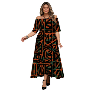 Nuovo <span class=keywords><strong>vestito</strong></span> estivo da <span class=keywords><strong>donna</strong></span> abbigliamento personalizzato <span class=keywords><strong>donna</strong></span> Plus Size abito lungo fino al pavimento con <span class=keywords><strong>maniche</strong></span> corte - Product Image 1