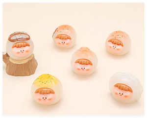 キッズ ファッション プレイ ファニー カワイイ キュート カートゥーン ドール ミニ グローイング フード レジン ミニチュア オーナメント 多種類 ミステリーバッグ ブラインドボックス トイ - Product Image 3