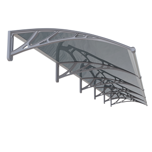 Tettoia in <span class=keywords><strong>Policarbonato</strong></span> Facile da Installare Fai-da-Te, Diverse Dimensioni con <span class=keywords><strong>Copertura</strong></span> in Lastra di <span class=keywords><strong>Policarbonato</strong></span> da 6mm o 3mm - Product Image 4