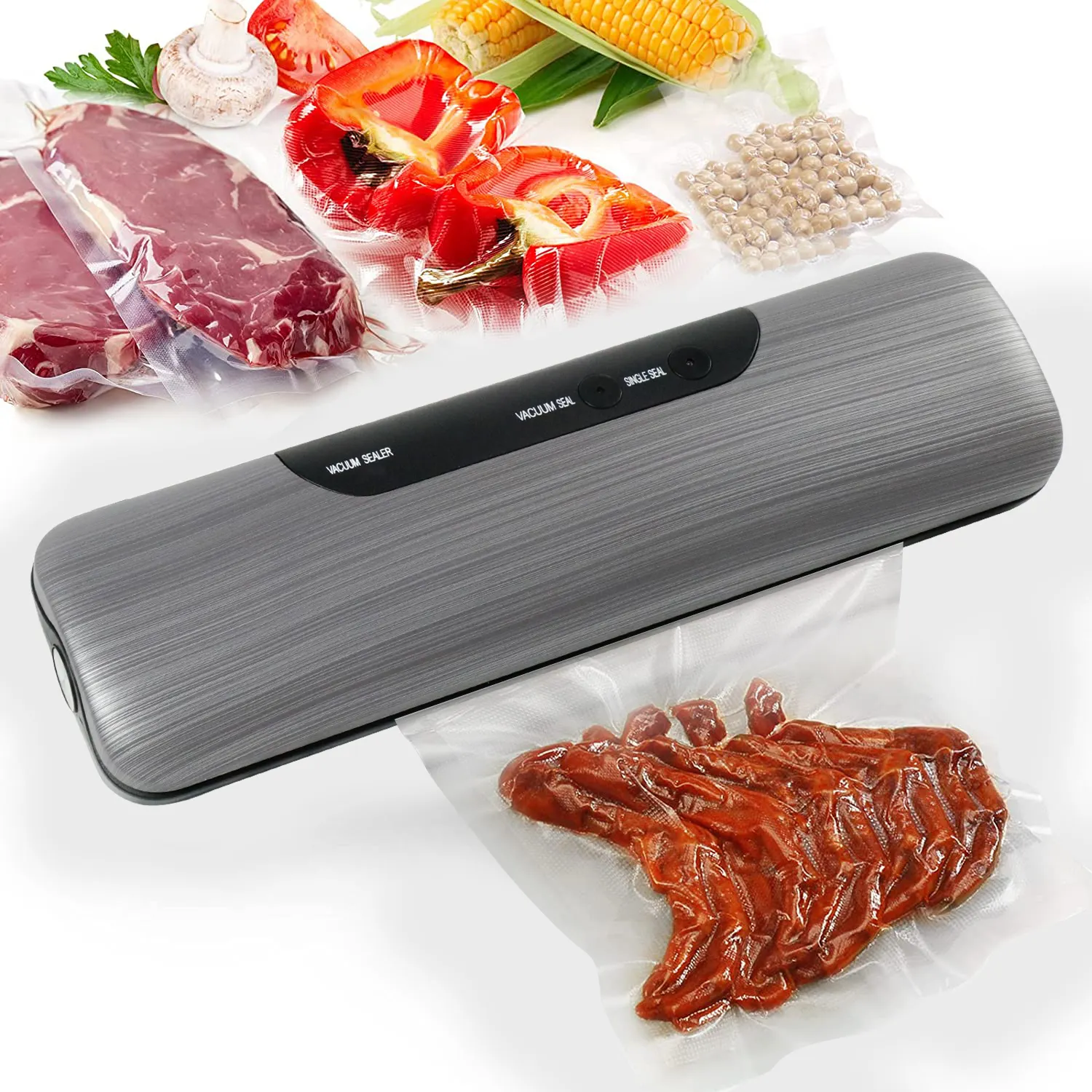 OOTD Food Saver Portable Electric Kitchen Vacuum Food Sealer Automatic For Home
