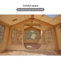 Tente de camping gonflable de luxe pour 6 à 10 personnes, grande tente familiale en Oxford, imperméable, nouvelle collection, vente chaude