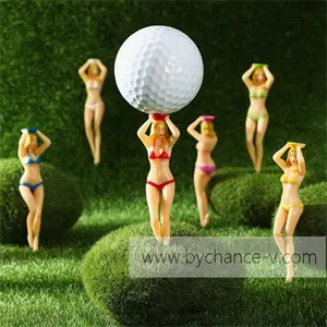 Barang plastik grosir Aksesori golf kustom hadiah gratis lucu untuk pegolf bikini seksi anak perempuan kaus golf pemegang bola golf