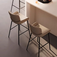 Chaises hautes de bar en cuir PU de luxe moderne, mobilier de salle à manger de haute qualité, articles d'ameublement pour la maison, hôtels, gymnases, chambres, cuisines