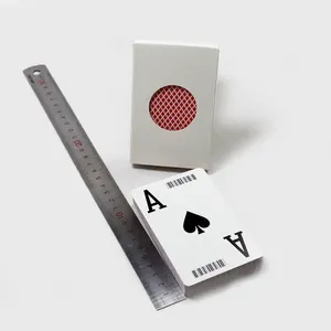 专业定制特殊俱乐部赌场扑克扑克牌与条形码制造商高品质塑料扑克牌
