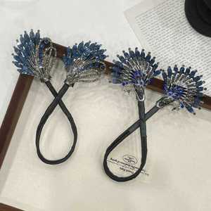 <span class=keywords><strong>Pince</strong></span> à <span class=keywords><strong>chignon</strong></span> en métal motif paon <span class=keywords><strong>pour</strong></span> femme, support de <span class=keywords><strong>chignon</strong></span> <span class=keywords><strong>pour</strong></span> l'arrière de la tête, style coréen - Product Image 3