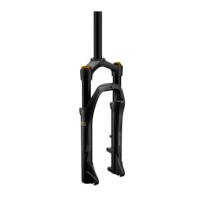 Fourche avant de vélo de montagne 20er 3.0 pouces Suspension Fat Fork Réglage du rebond 1 1/8 Droit Verrouillage manuel/à distance