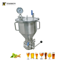 Doseur de houblonnage à sec TEKBREW en acier inoxydable 4'' (102 mm) avec raccord TC, pressurisé, 5 L, pour brasserie - À vendre