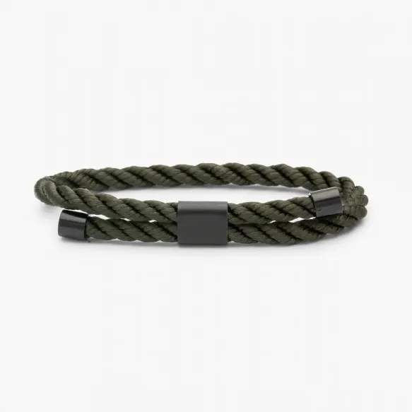 New Style Woven Rope Bracelet Adjustable Bracelet Black Army Green Rope Woven Festive Celebrate Adjustable Bracelet