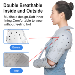 Ortesis de <span class=keywords><strong>hombro</strong></span> y codo de plástico transpirable portátil - Product Image 6