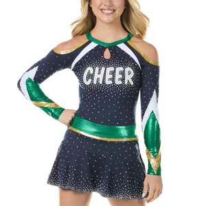 Custom Cheer Team Training <b>Sets</b> Sublimation Cheer Practice Wear Tracksuit Kid Adult Cheerleading Uniforms - Product Image 1