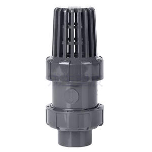 Válvula de Fondo de Doble Unión de PVC, Válvula de Retención de Doble Comando, Válvula de Plástico Unidireccional para Entrada de Bomba de Agua, Cabezal de Ducha con Diseño de Cesta Floral - Product Image 1