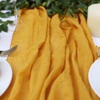 Nappes de table modernes sur mesure en gaze tissée pour mariages, événements à domicile et fêtes – Décorations personnalisées en gros