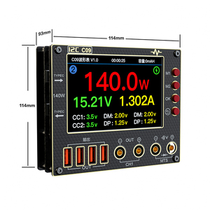 I2C C09 <span class=keywords><strong>8</strong></span>-em-<span class=keywords><strong>1</strong></span> Multi-Function Amperímetro Dual Channel <span class=keywords><strong>Voltage</strong></span> & Current <span class=keywords><strong>Tester</strong></span> Entrada 0-40V para telefones celulares Waveform <span class=keywords><strong>Tester</strong></span> - Product Image 1