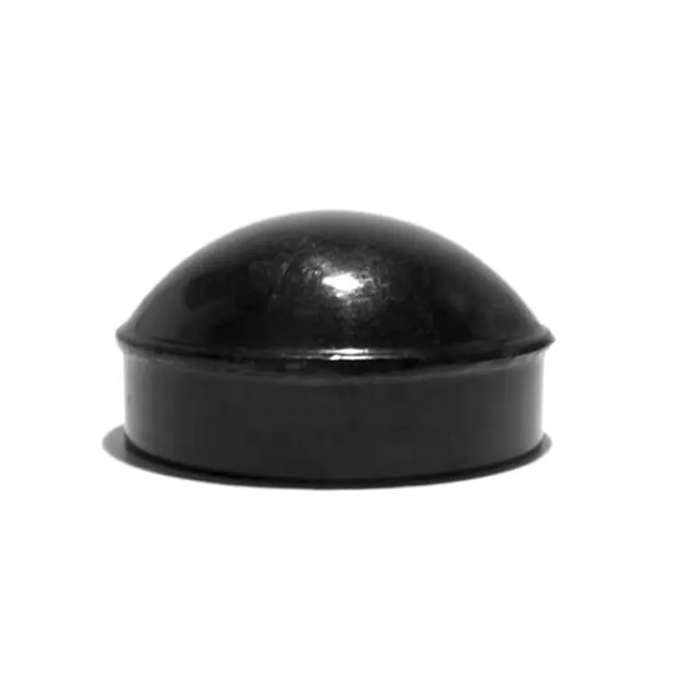 Alta calidad tamaño personalizado Negro redondo de privacidad de valla de acero tapas de poste